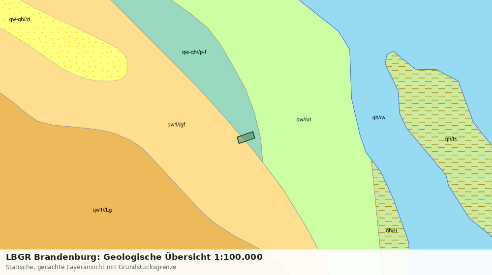 Statische Kartenansicht: LBGR Brandenburg: Geologische Übersicht 1:100.000