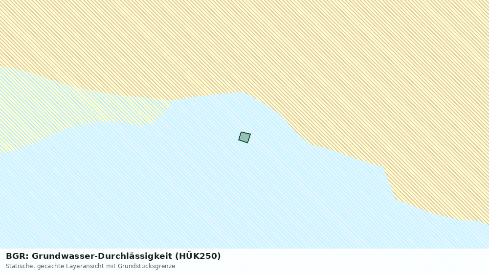Statische Kartenansicht: BGR: Grundwasser-Durchlässigkeit (HÜK250)