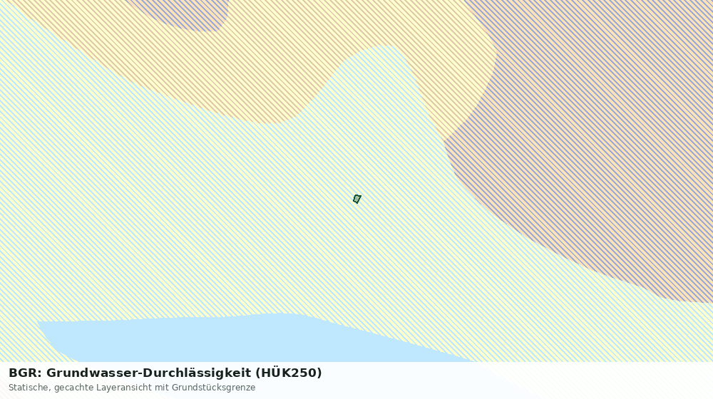 Statische Kartenansicht: BGR: Grundwasser-Durchlässigkeit (HÜK250)