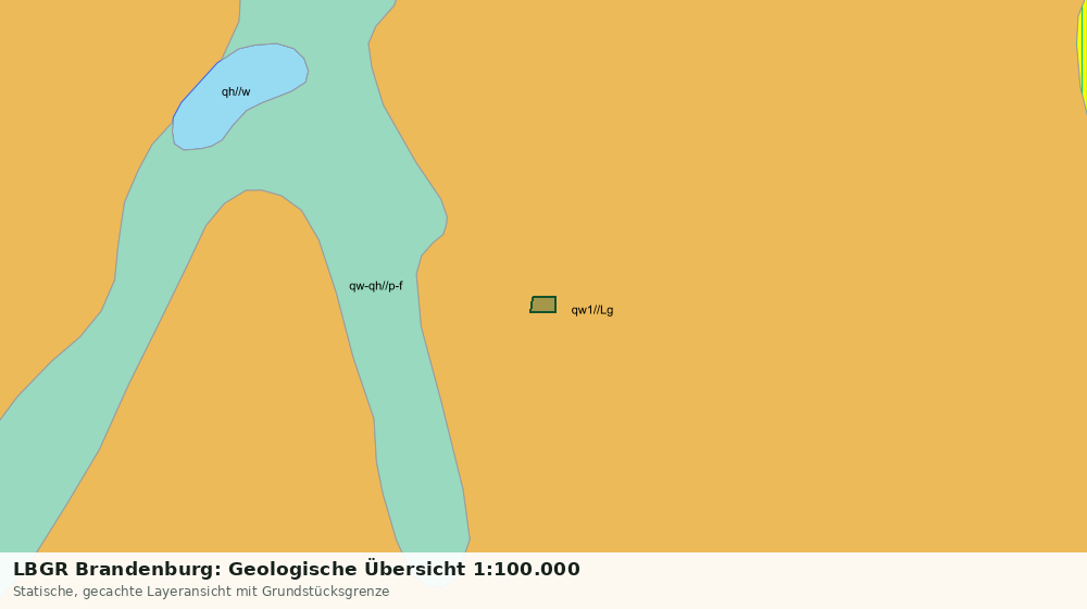 Statische Kartenansicht: LBGR Brandenburg: Geologische Übersicht 1:100.000