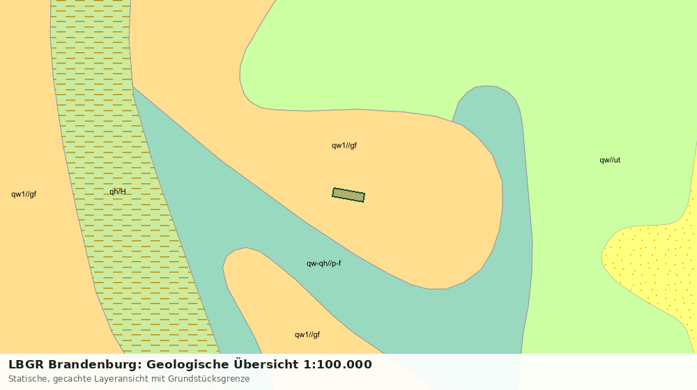 Statische Kartenansicht: LBGR Brandenburg: Geologische Übersicht 1:100.000