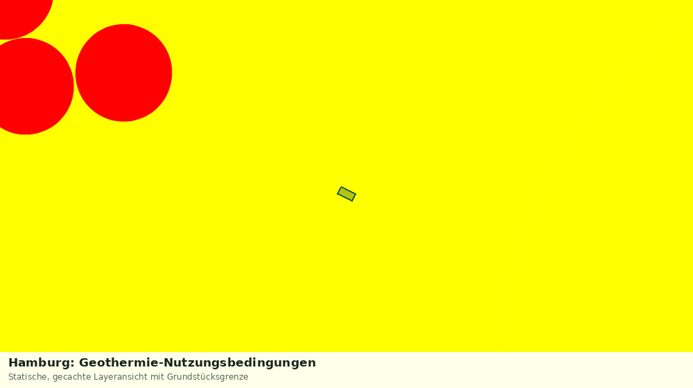 Statische Kartenansicht: Hamburg: Geothermie-Nutzungsbedingungen
