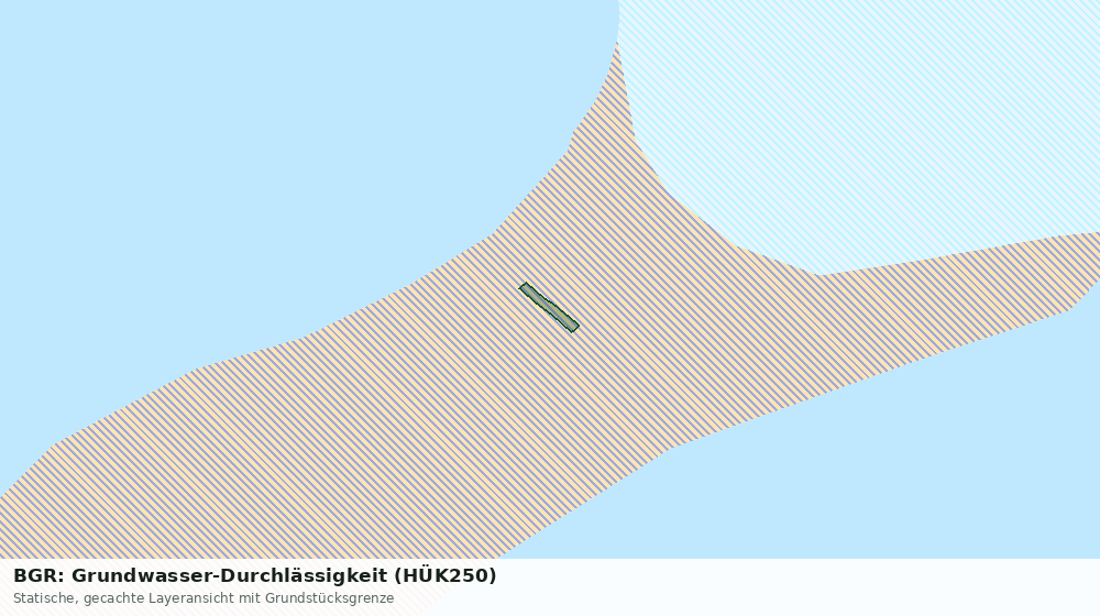 Statische Kartenansicht: BGR: Grundwasser-Durchlässigkeit (HÜK250)