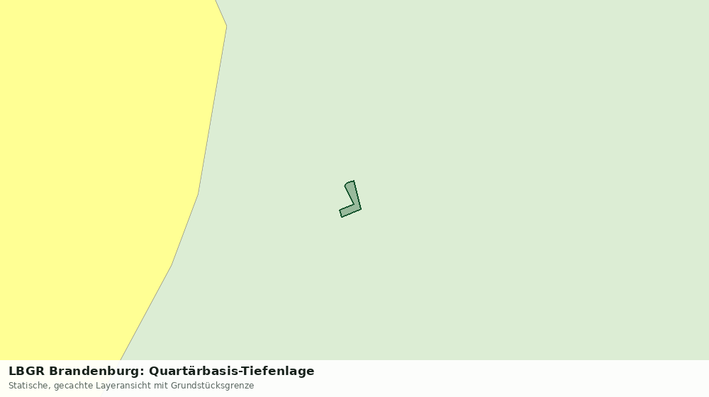 Statische Kartenansicht: LBGR Brandenburg: Quartärbasis-Tiefenlage
