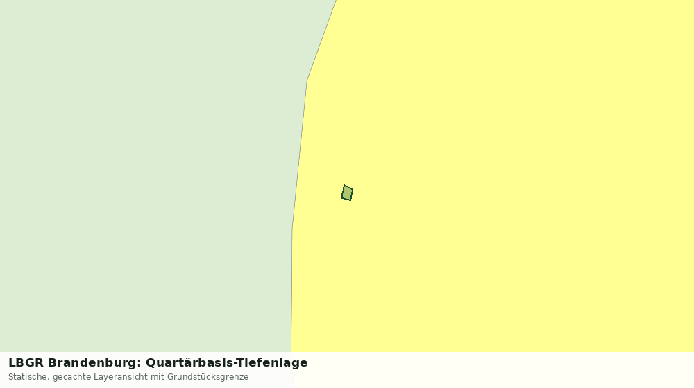 Statische Kartenansicht: LBGR Brandenburg: Quartärbasis-Tiefenlage