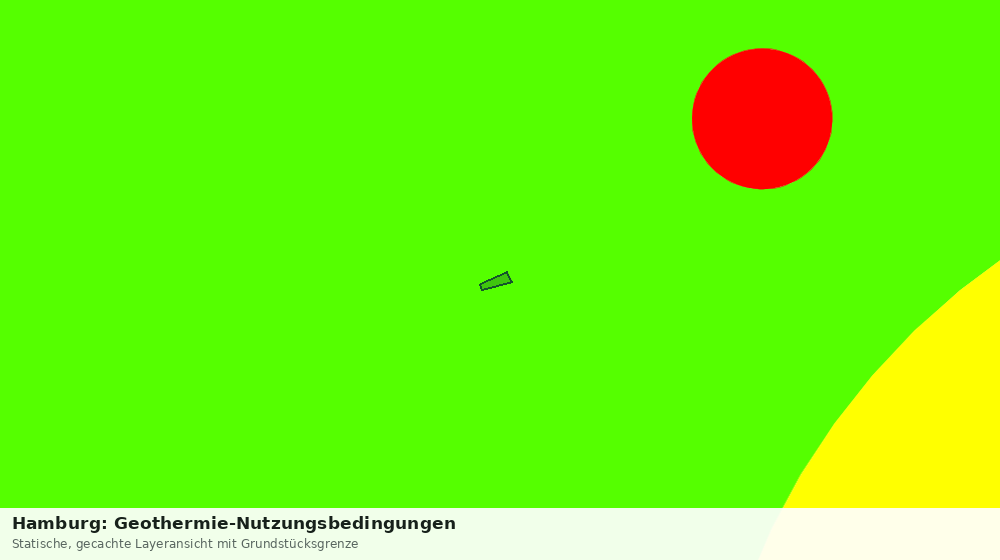 Statische Kartenansicht: Hamburg: Geothermie-Nutzungsbedingungen