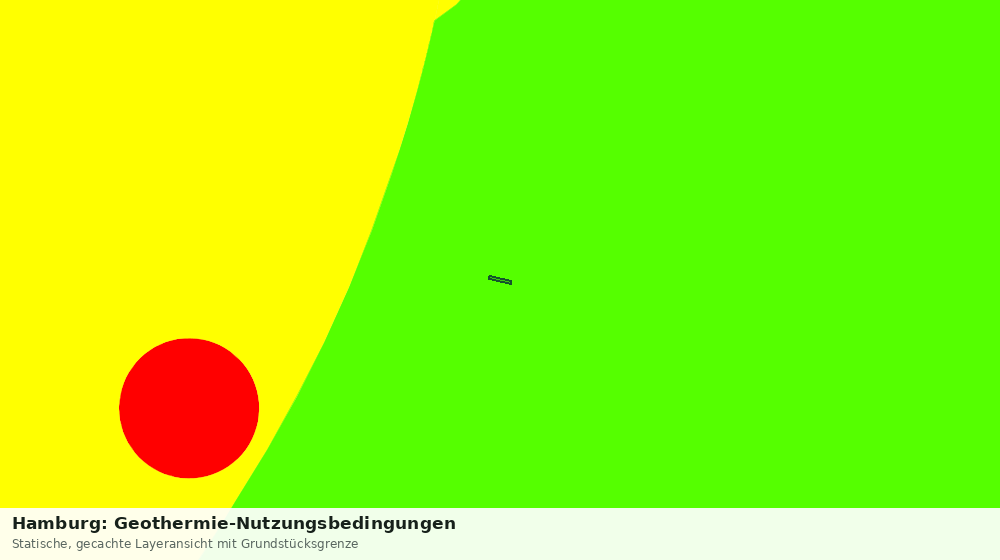 Statische Kartenansicht: Hamburg: Geothermie-Nutzungsbedingungen