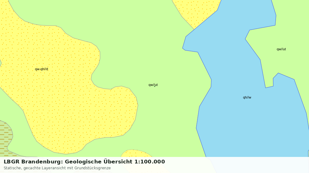Statische Kartenansicht: LBGR Brandenburg: Geologische Übersicht 1:100.000