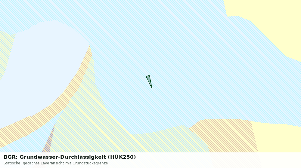 Statische Kartenansicht: BGR: Grundwasser-Durchlässigkeit (HÜK250)