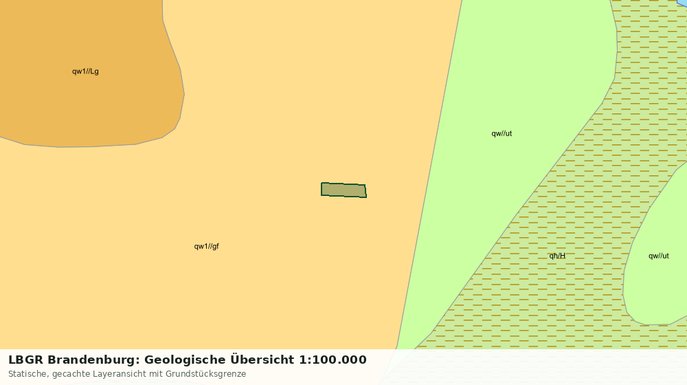 Statische Kartenansicht: LBGR Brandenburg: Geologische Übersicht 1:100.000