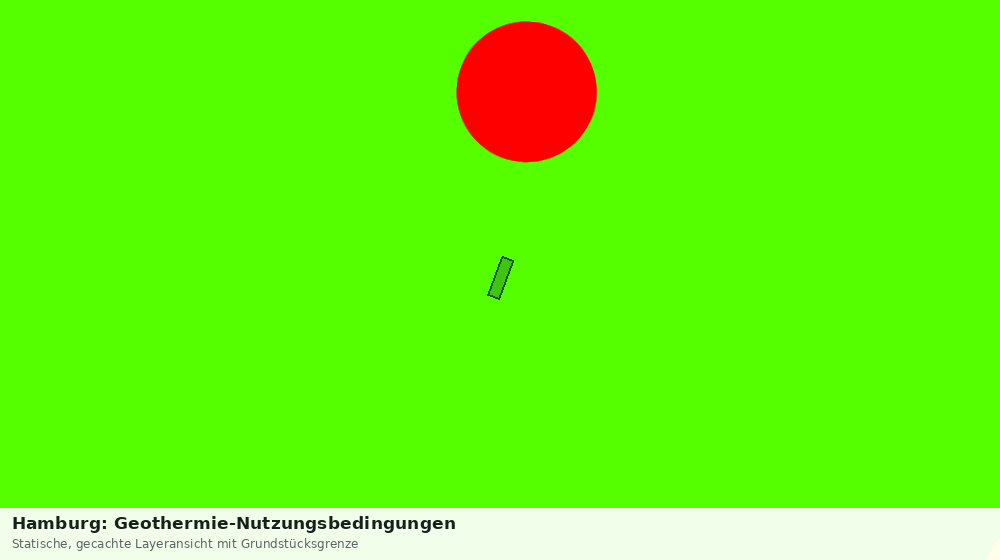 Statische Kartenansicht: Hamburg: Geothermie-Nutzungsbedingungen