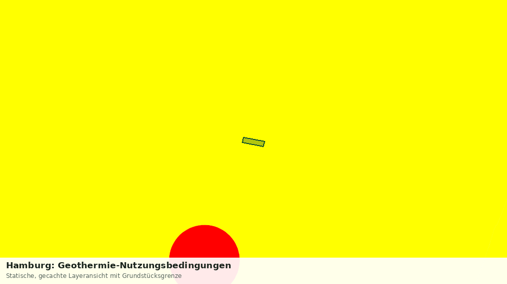 Statische Kartenansicht: Hamburg: Geothermie-Nutzungsbedingungen