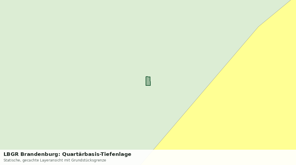 Statische Kartenansicht: LBGR Brandenburg: Quartärbasis-Tiefenlage