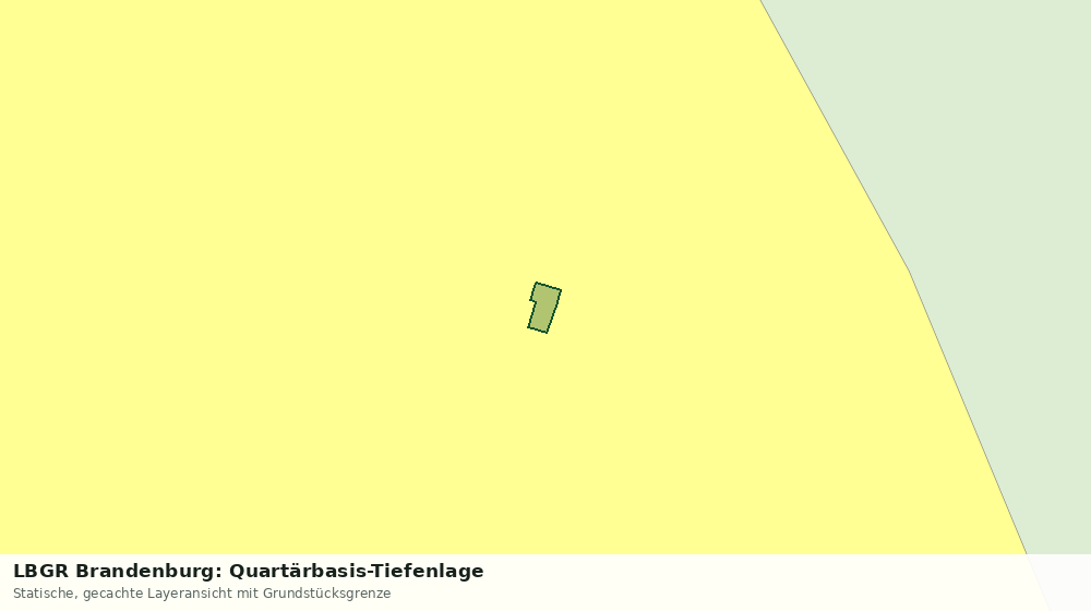 Statische Kartenansicht: LBGR Brandenburg: Quartärbasis-Tiefenlage