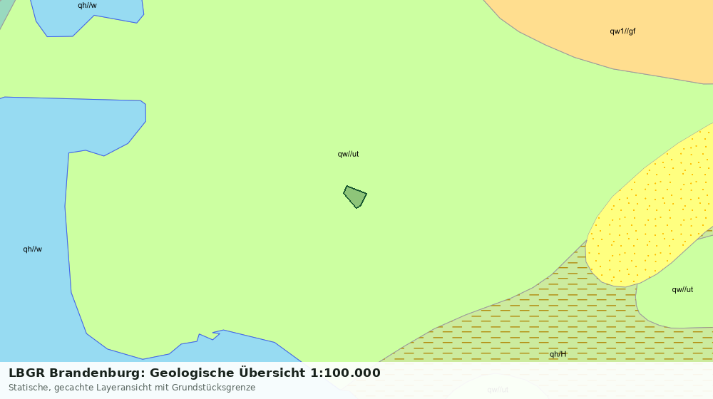 Statische Kartenansicht: LBGR Brandenburg: Geologische Übersicht 1:100.000