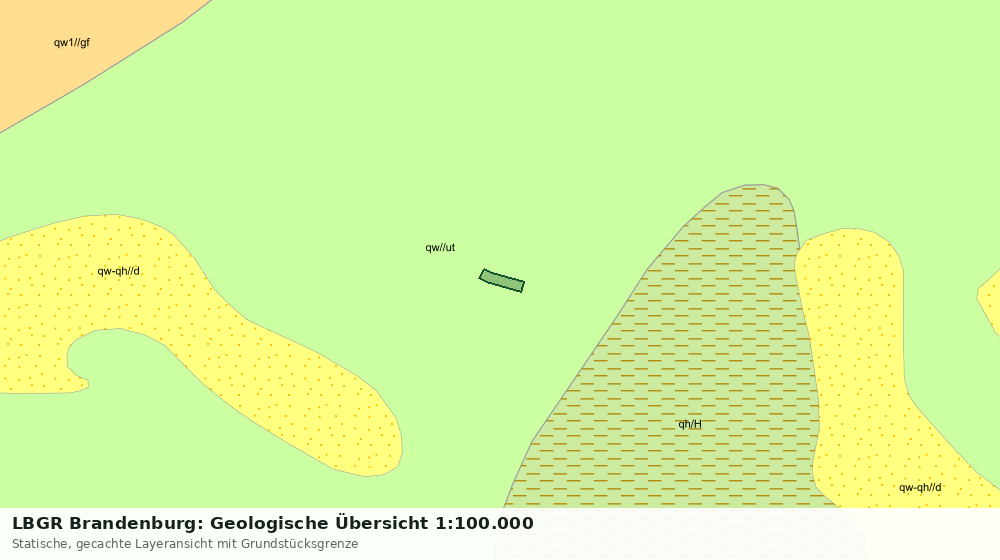 Statische Kartenansicht: LBGR Brandenburg: Geologische Übersicht 1:100.000