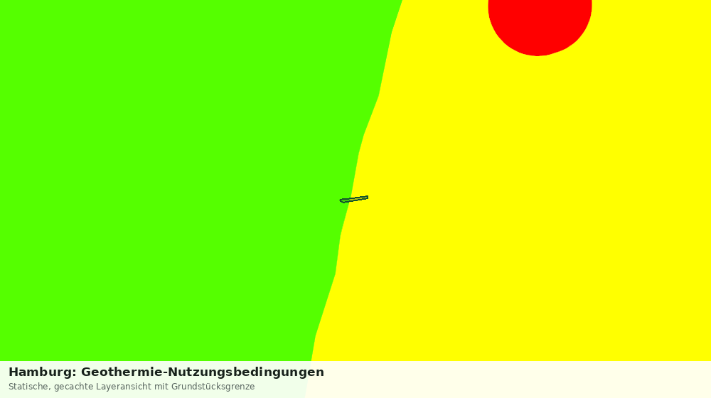 Statische Kartenansicht: Hamburg: Geothermie-Nutzungsbedingungen