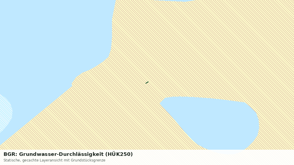 Statische Kartenansicht: BGR: Grundwasser-Durchlässigkeit (HÜK250)