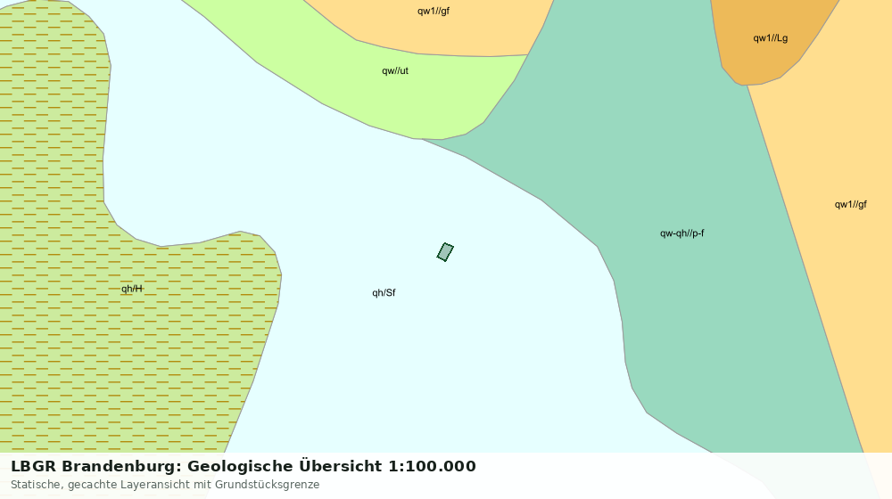 Statische Kartenansicht: LBGR Brandenburg: Geologische Übersicht 1:100.000