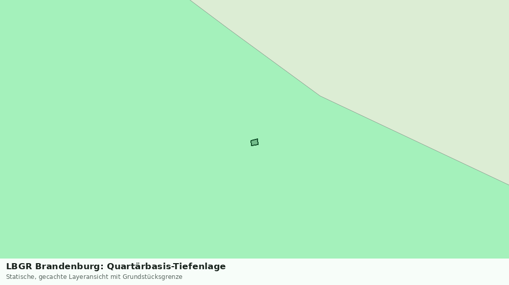 Statische Kartenansicht: LBGR Brandenburg: Quartärbasis-Tiefenlage