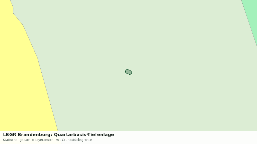 Statische Kartenansicht: LBGR Brandenburg: Quartärbasis-Tiefenlage