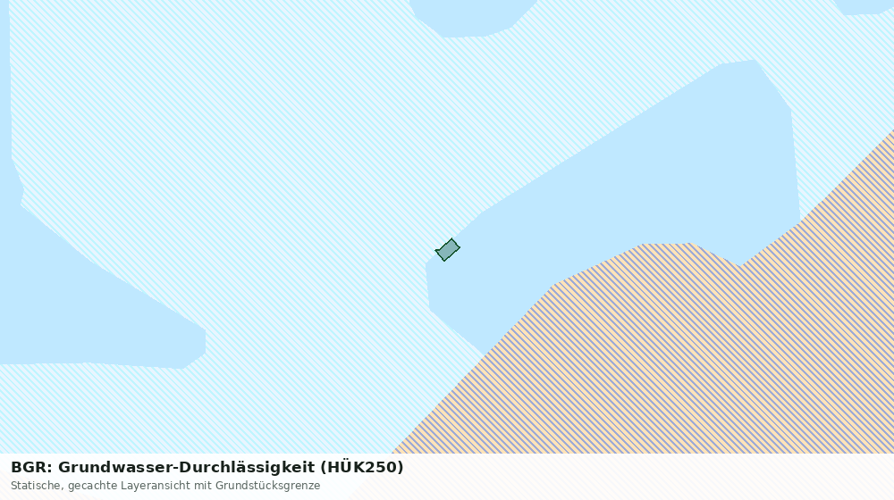 Statische Kartenansicht: BGR: Grundwasser-Durchlässigkeit (HÜK250)