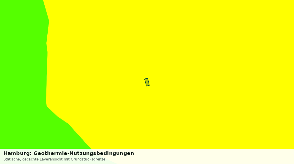 Statische Kartenansicht: Hamburg: Geothermie-Nutzungsbedingungen