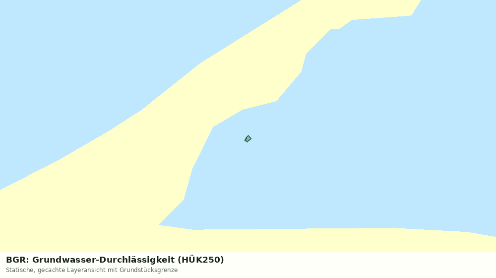 Statische Kartenansicht: BGR: Grundwasser-Durchlässigkeit (HÜK250)