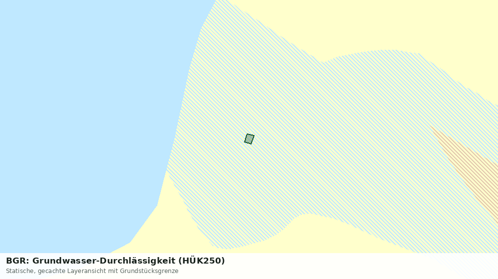 Statische Kartenansicht: BGR: Grundwasser-Durchlässigkeit (HÜK250)