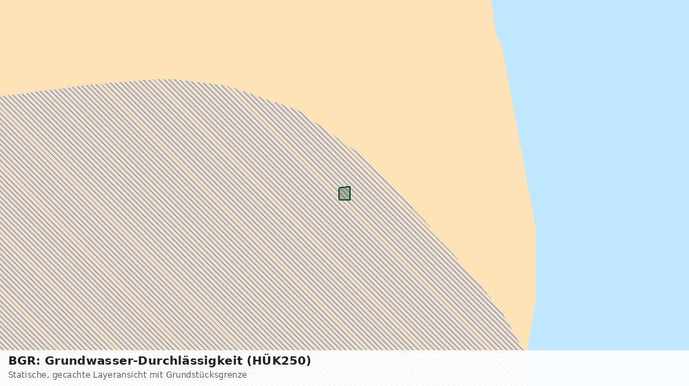 Statische Kartenansicht: BGR: Grundwasser-Durchlässigkeit (HÜK250)