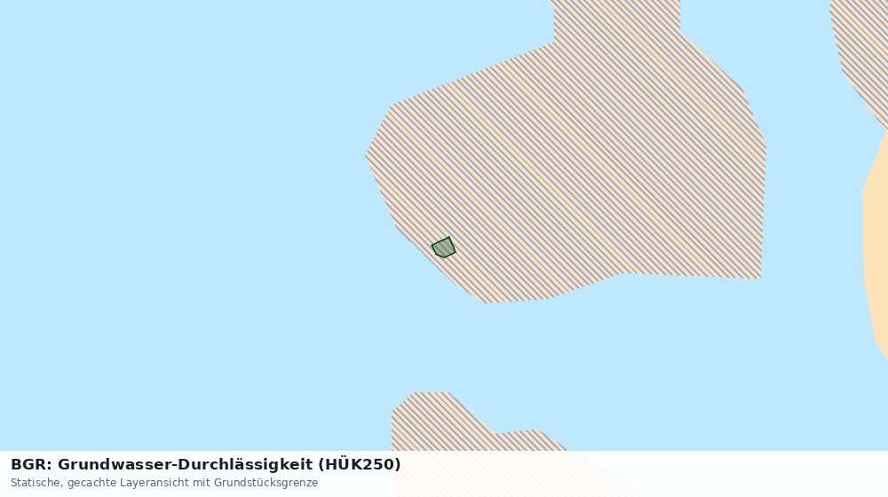 Statische Kartenansicht: BGR: Grundwasser-Durchlässigkeit (HÜK250)