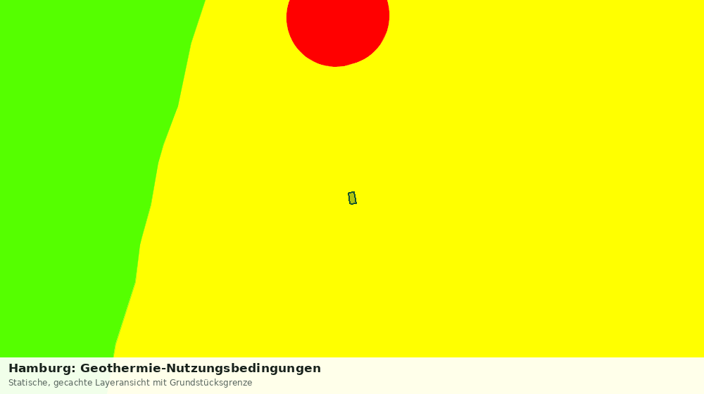 Statische Kartenansicht: Hamburg: Geothermie-Nutzungsbedingungen