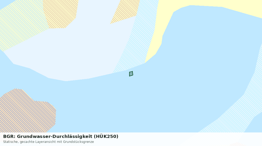 Statische Kartenansicht: BGR: Grundwasser-Durchlässigkeit (HÜK250)