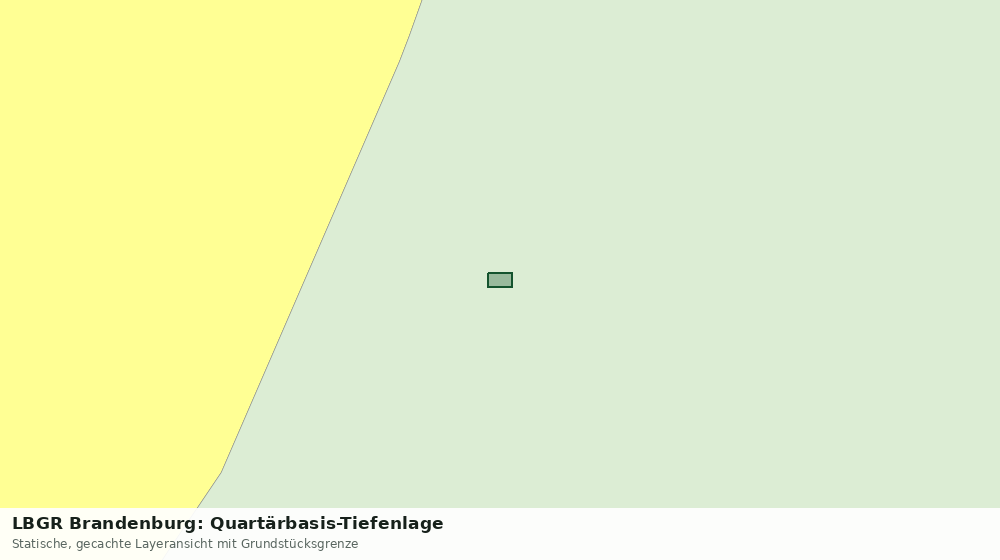 Statische Kartenansicht: LBGR Brandenburg: Quartärbasis-Tiefenlage