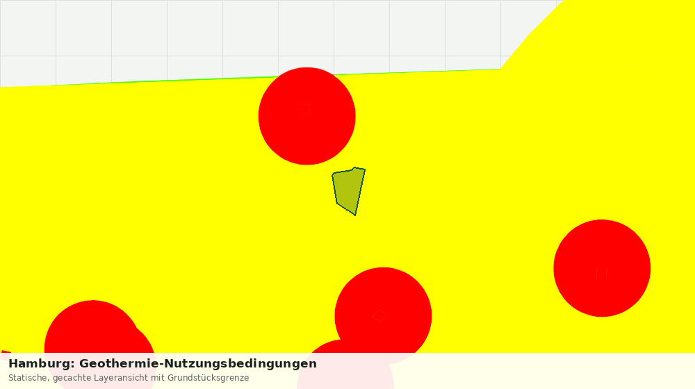 Statische Kartenansicht: Hamburg: Geothermie-Nutzungsbedingungen