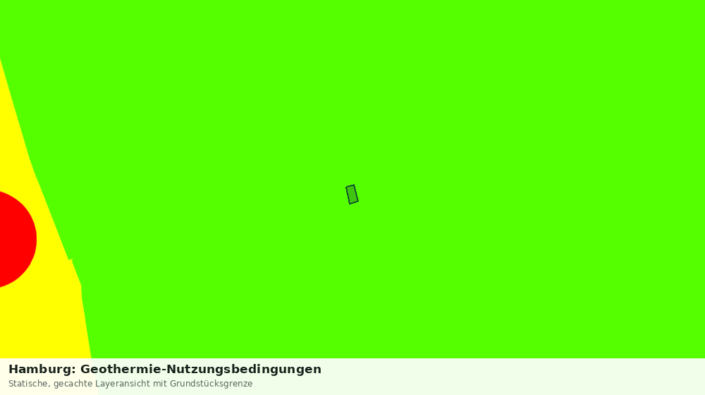 Statische Kartenansicht: Hamburg: Geothermie-Nutzungsbedingungen
