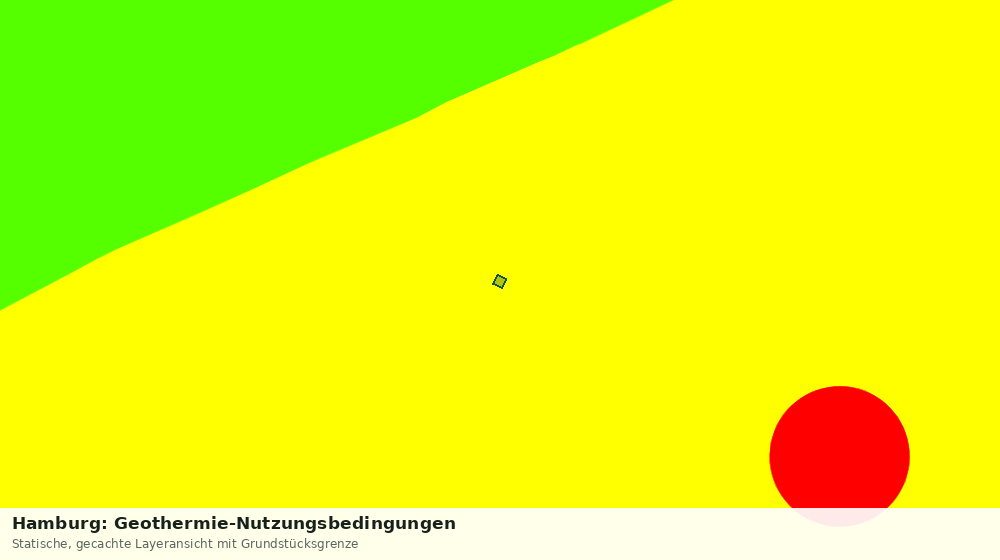 Statische Kartenansicht: Hamburg: Geothermie-Nutzungsbedingungen