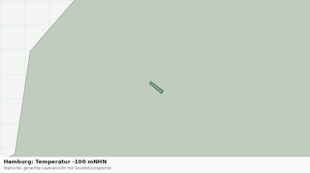 Statische Kartenansicht: Hamburg: Temperatur -100 mNHN