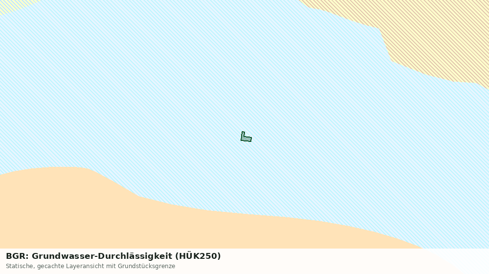 Statische Kartenansicht: BGR: Grundwasser-Durchlässigkeit (HÜK250)