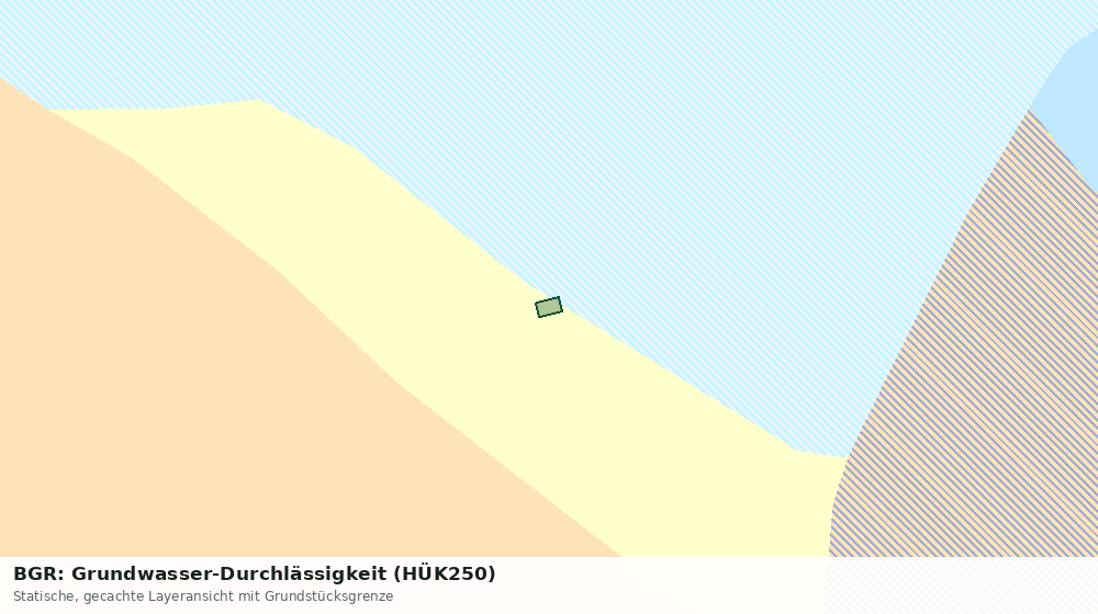 Statische Kartenansicht: BGR: Grundwasser-Durchlässigkeit (HÜK250)