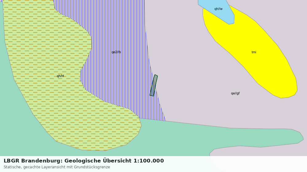 Statische Kartenansicht: LBGR Brandenburg: Geologische Übersicht 1:100.000