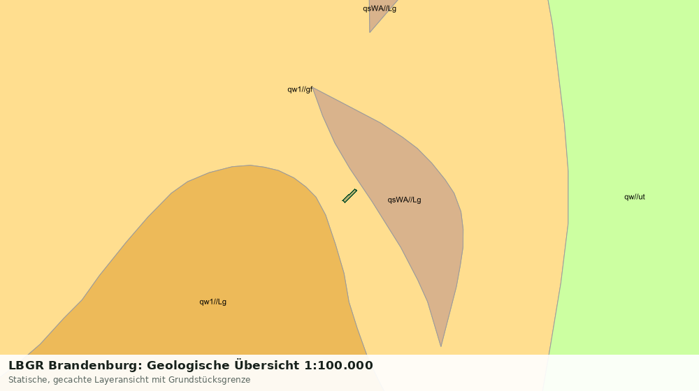 Statische Kartenansicht: LBGR Brandenburg: Geologische Übersicht 1:100.000