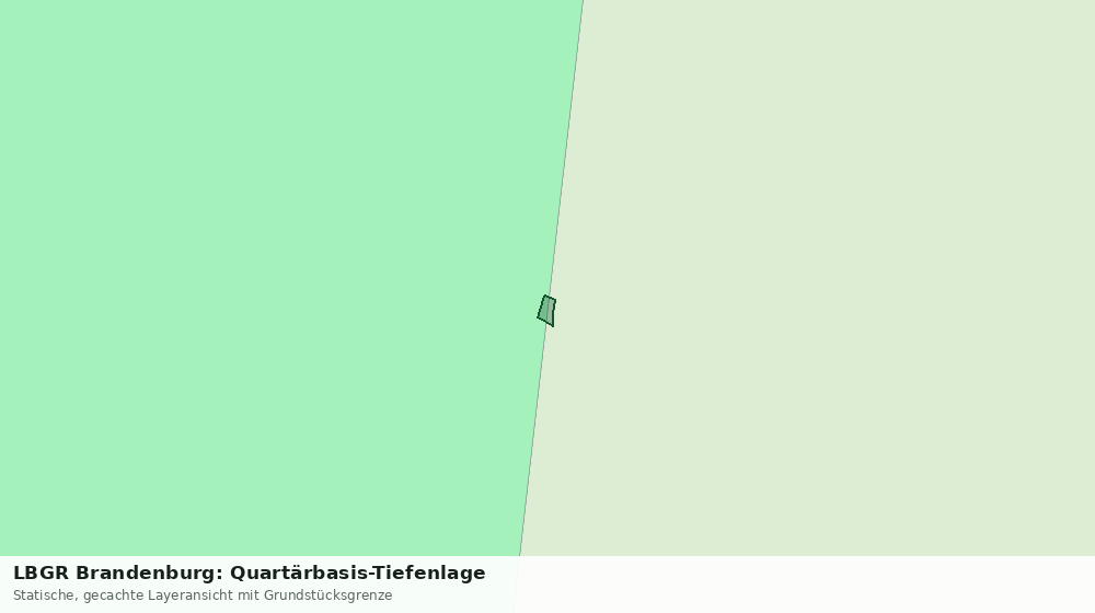 Statische Kartenansicht: LBGR Brandenburg: Quartärbasis-Tiefenlage