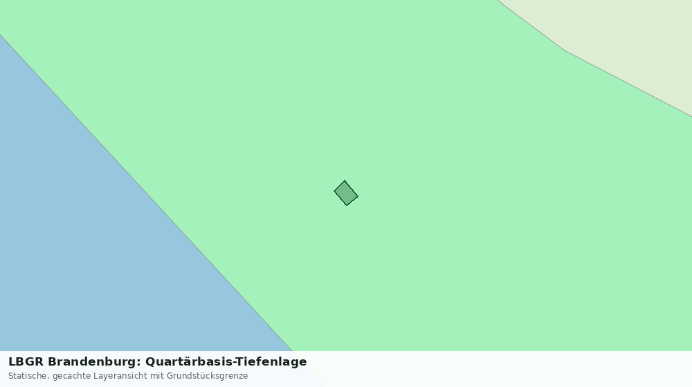 Statische Kartenansicht: LBGR Brandenburg: Quartärbasis-Tiefenlage