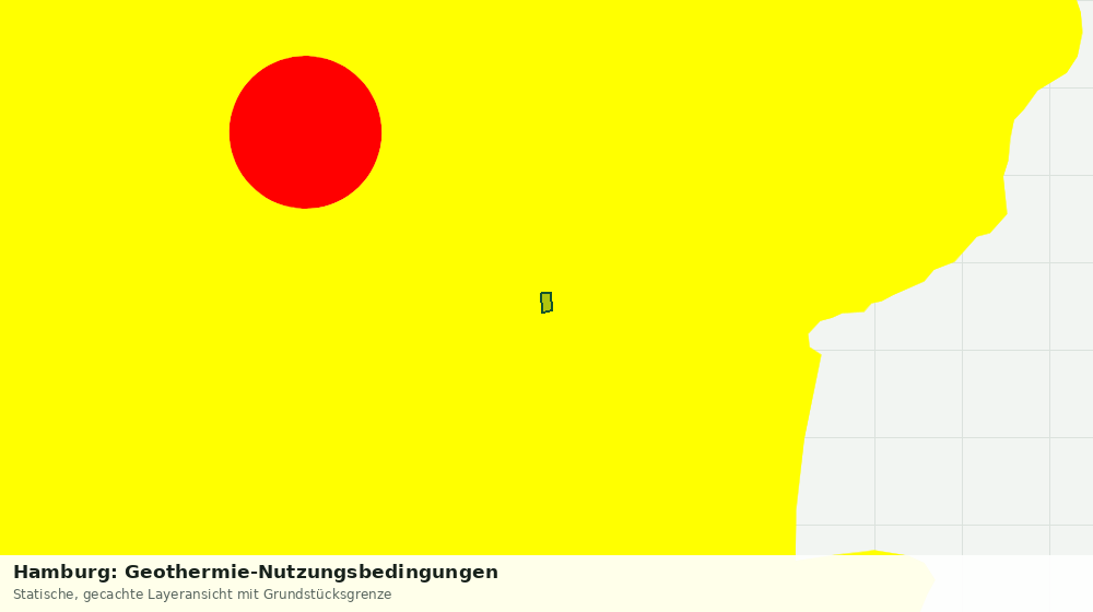 Statische Kartenansicht: Hamburg: Geothermie-Nutzungsbedingungen