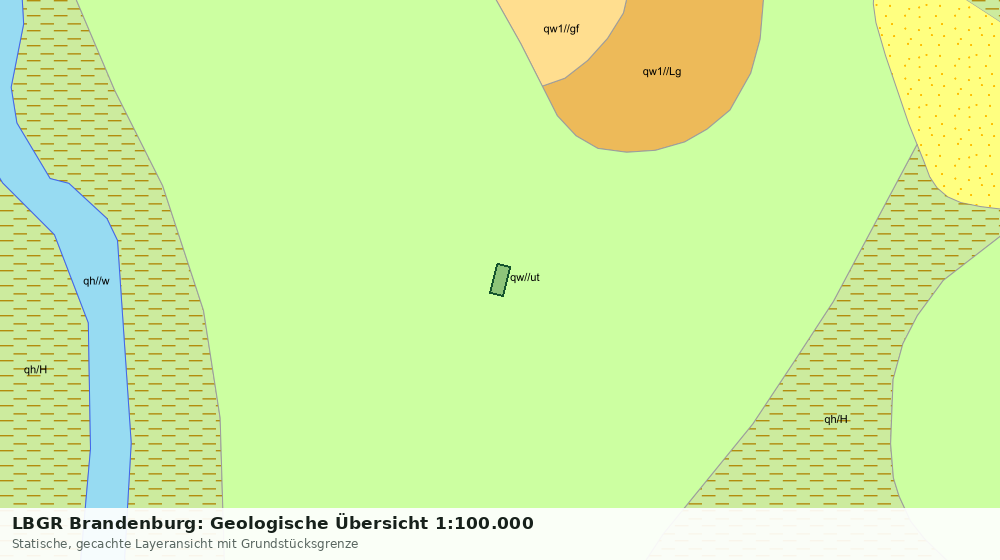 Statische Kartenansicht: LBGR Brandenburg: Geologische Übersicht 1:100.000