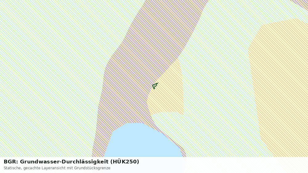 Statische Kartenansicht: BGR: Grundwasser-Durchlässigkeit (HÜK250)