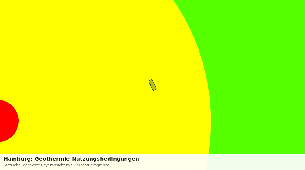 Statische Kartenansicht: Hamburg: Geothermie-Nutzungsbedingungen
