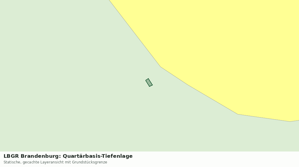 Statische Kartenansicht: LBGR Brandenburg: Quartärbasis-Tiefenlage