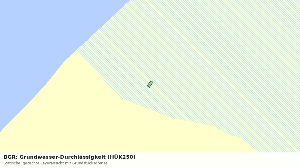 Statische Kartenansicht: BGR: Grundwasser-Durchlässigkeit (HÜK250)